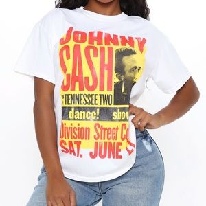 Johnny Cash Tennessee Two Top - Off White